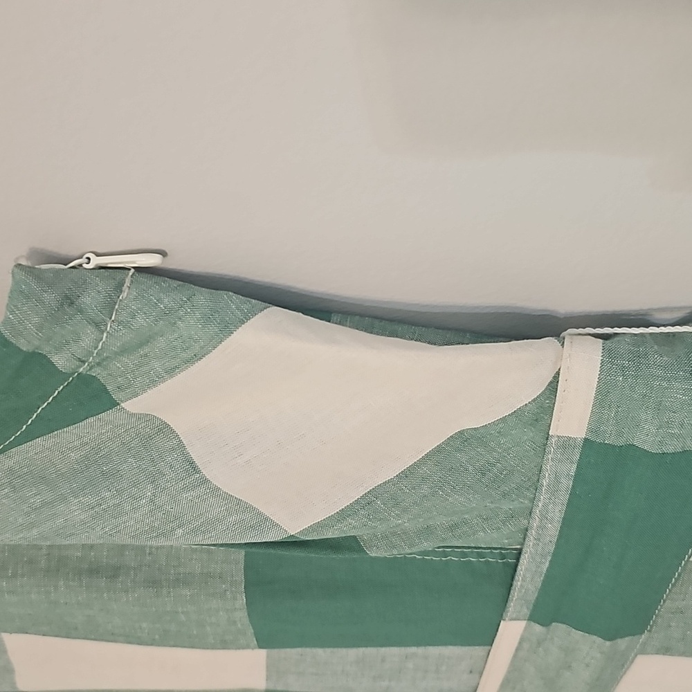Maeve by Anthropologie Sun Dress Green & White Gingham Checks, Size 14, NWT! - Picture 6 of 17